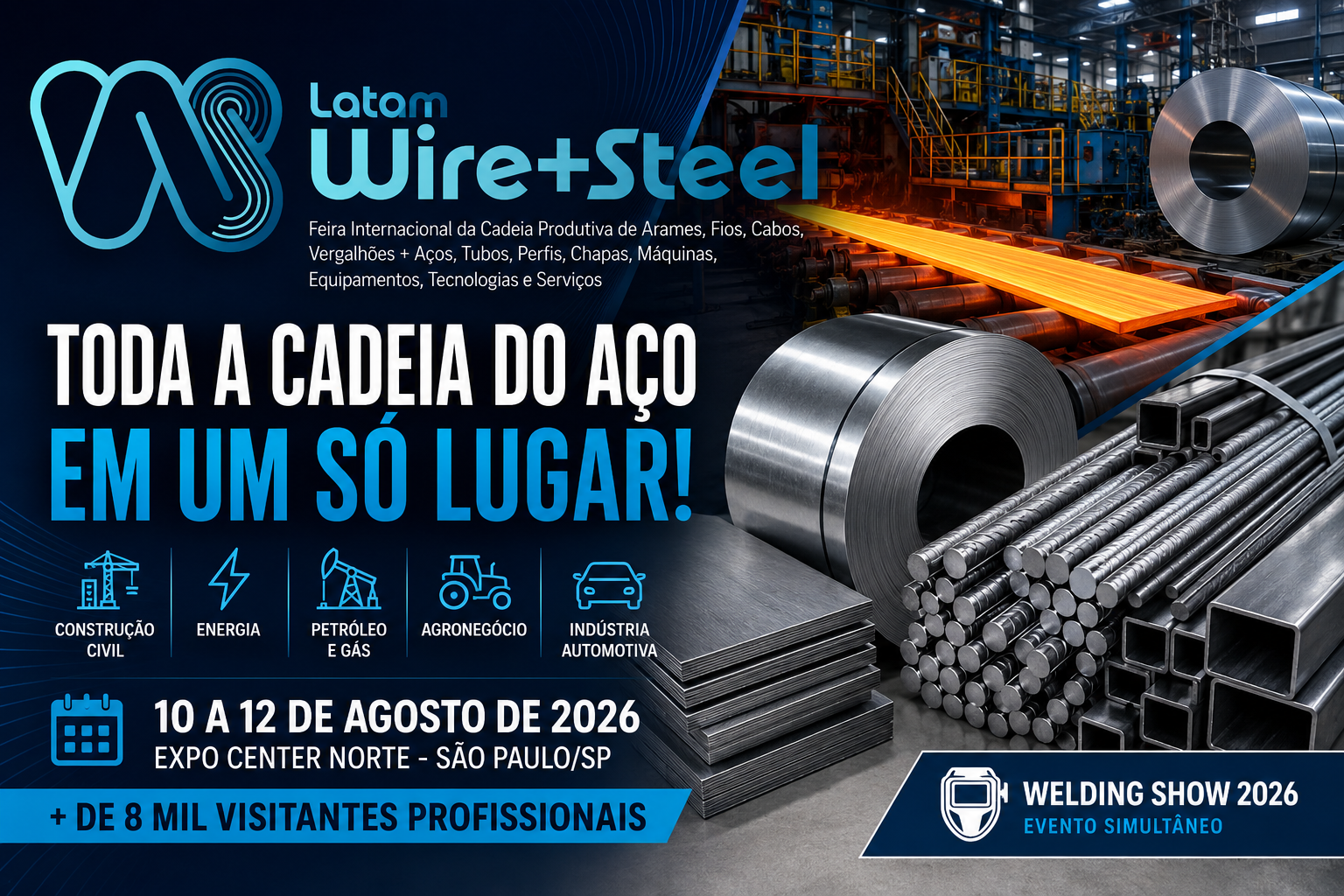 A Latam Wire + Steel reúne toda a cadeia do aço